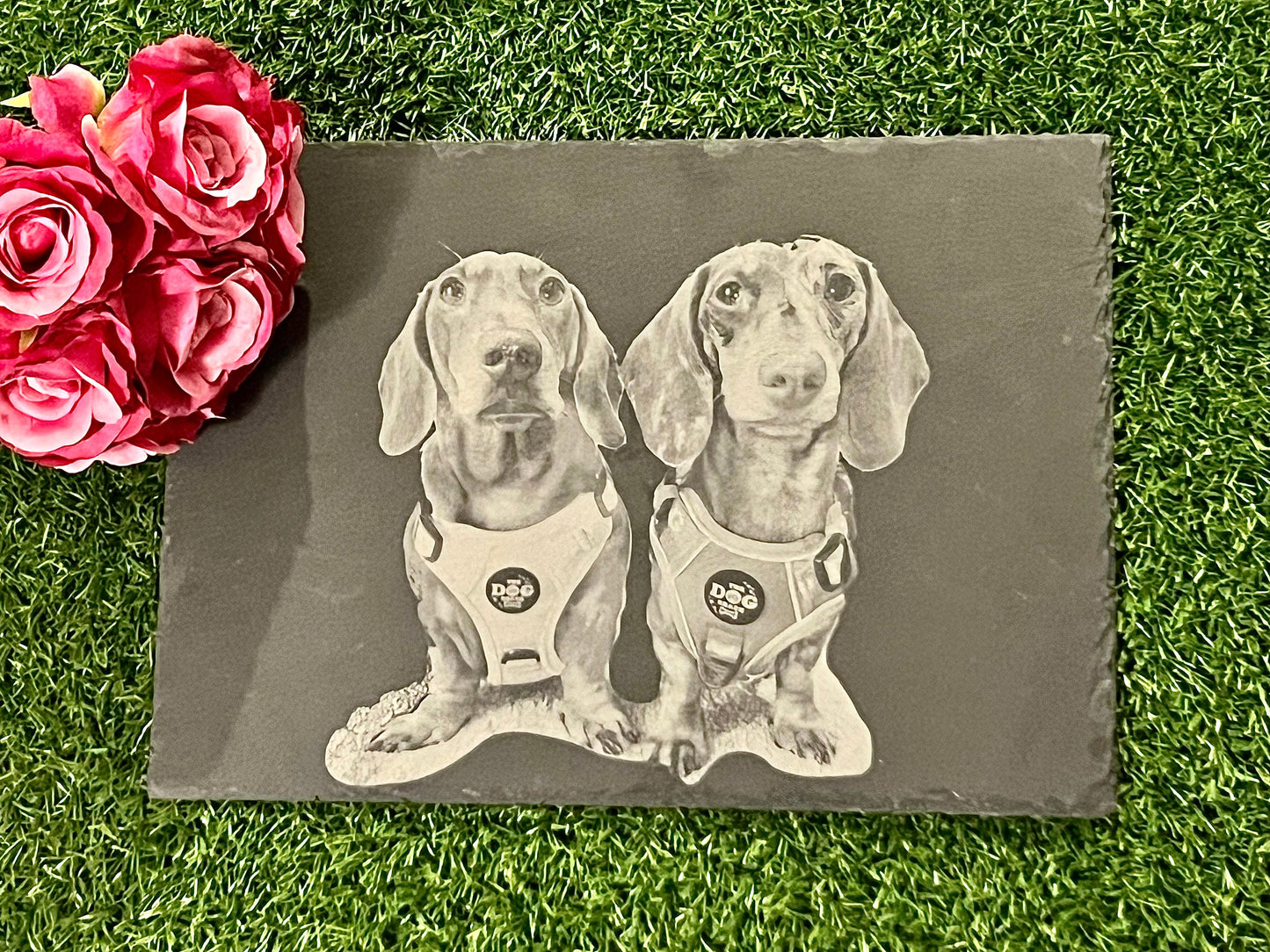 Personalized Slate Engraving - Custom Image on 300mm x 200mm Slate - Wedding Gift, Special Memory, Love Keepsake