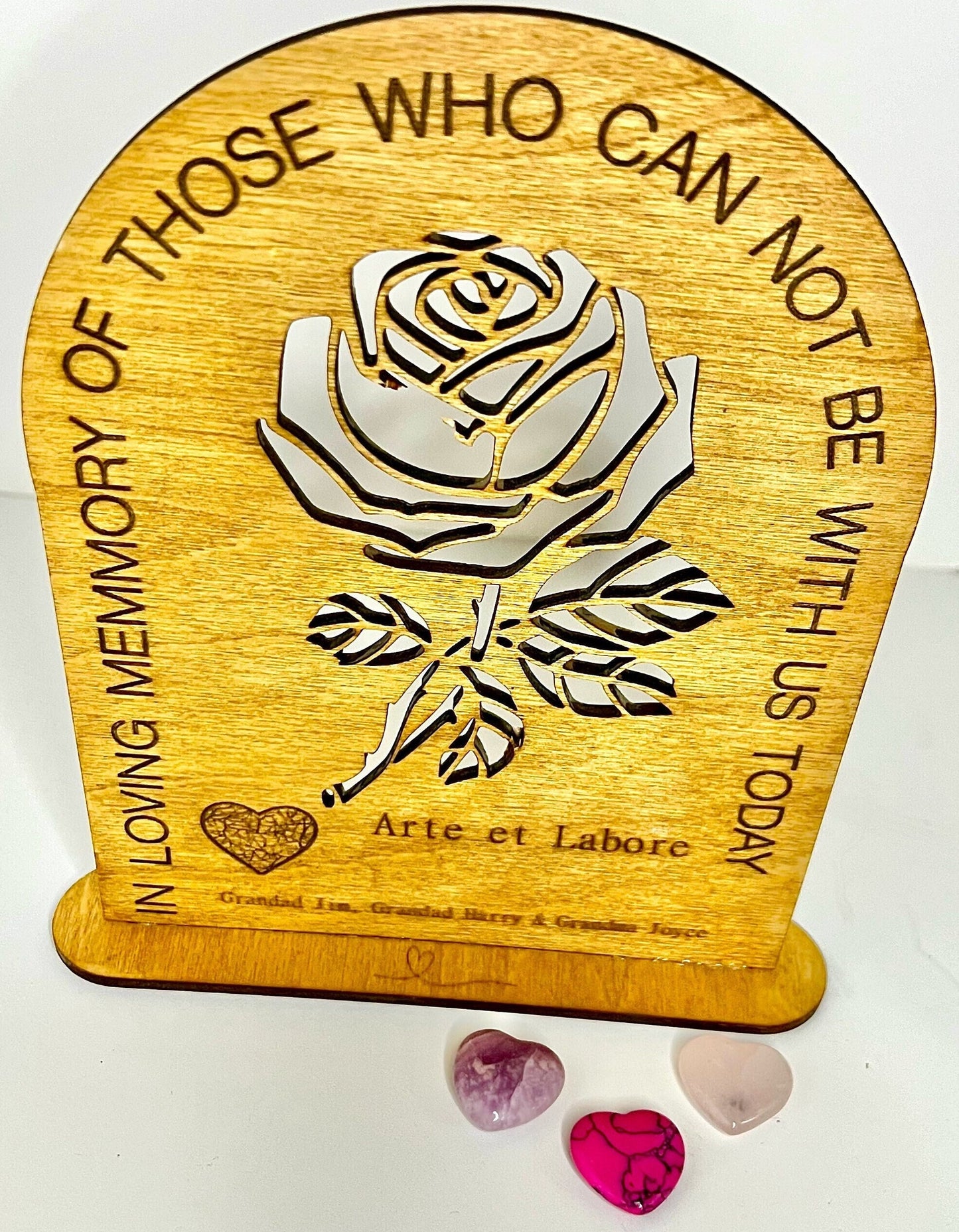 Wedding Memorial Sign, With Your Personalised Text,  Wedding Memory Table, Christmas Table Decoration, Loving Memory.