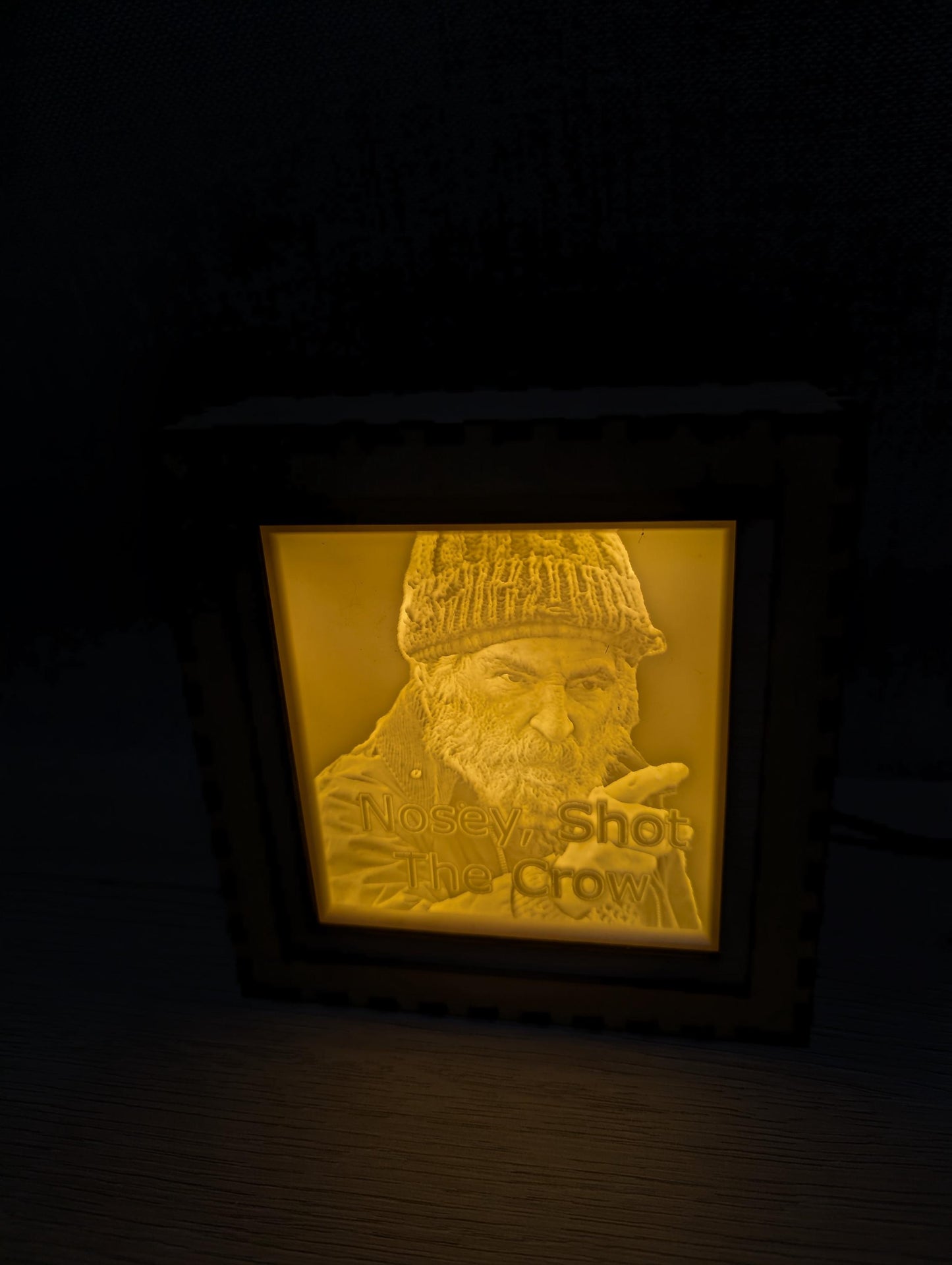 Brassic, Farmer Jim, USB Night Light, Engraved, Photo, Gift, Novelty, Fan, Bar Decoration, Funny Lithophane