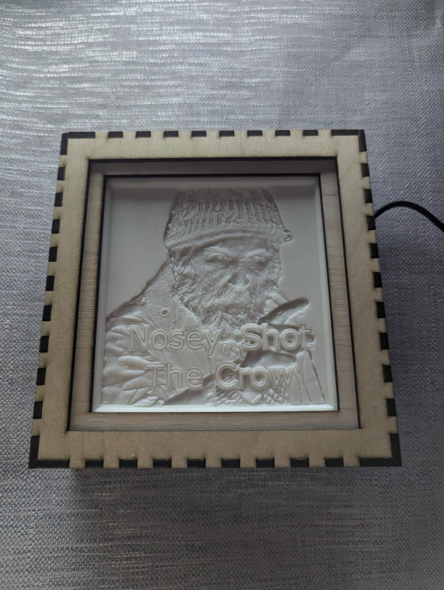 Brassic, Farmer Jim, USB Night Light, Engraved, Photo, Gift, Novelty, Fan, Bar Decoration, Funny Lithophane