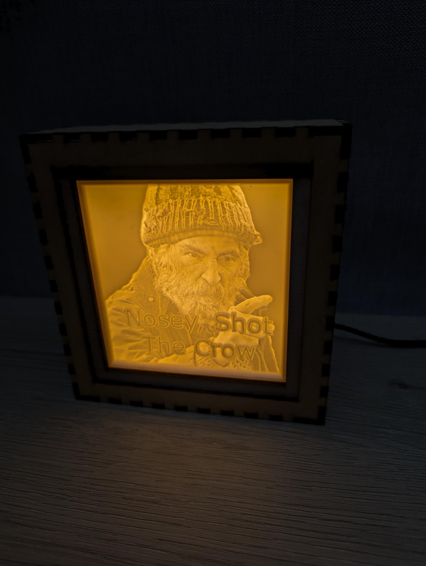 Brassic, Farmer Jim, USB Night Light, Engraved, Photo, Gift, Novelty, Fan, Bar Decoration, Funny Lithophane