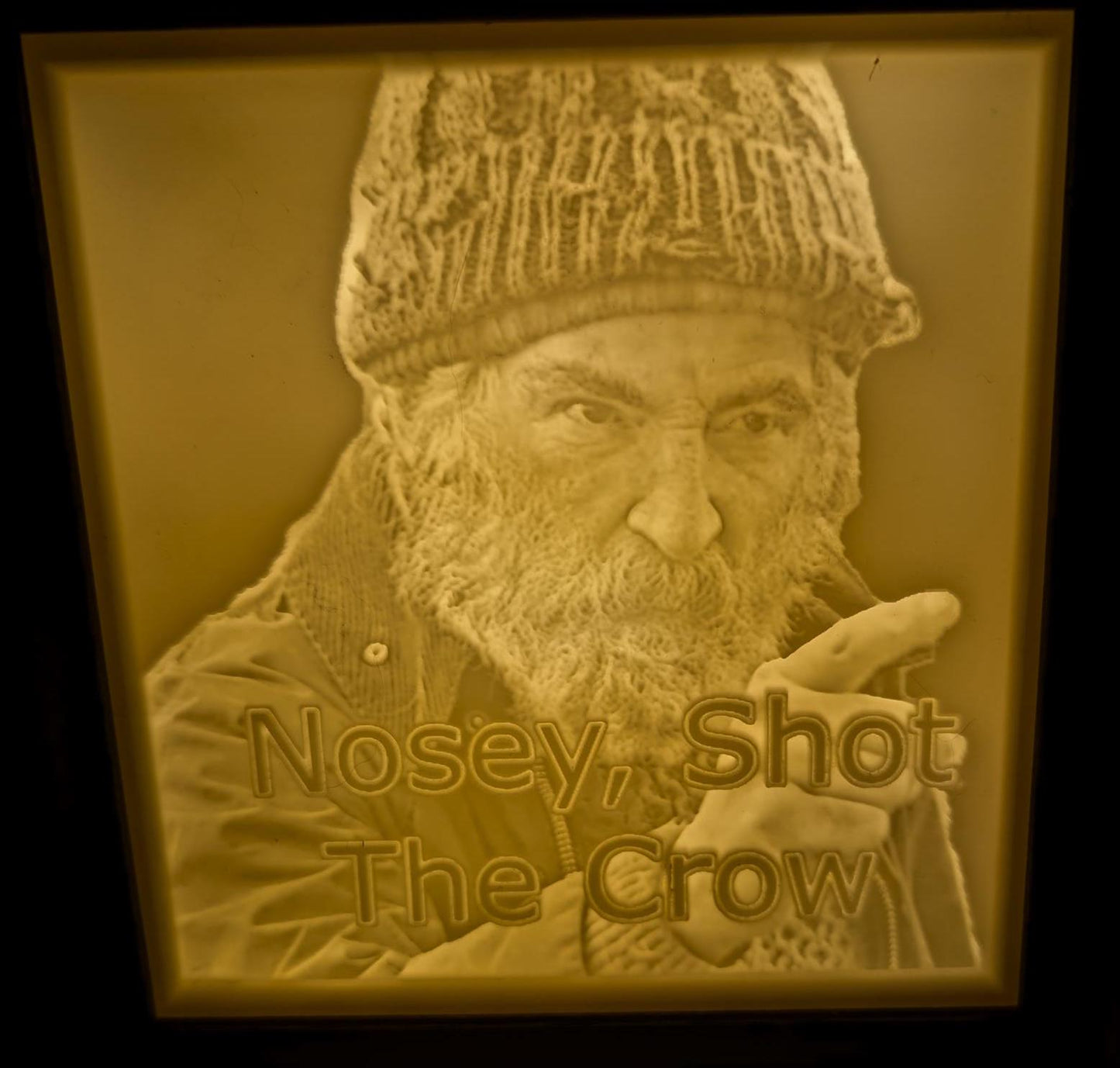 Brassic, Farmer Jim, USB Night Light, Engraved, Photo, Gift, Novelty, Fan, Bar Decoration, Funny Lithophane